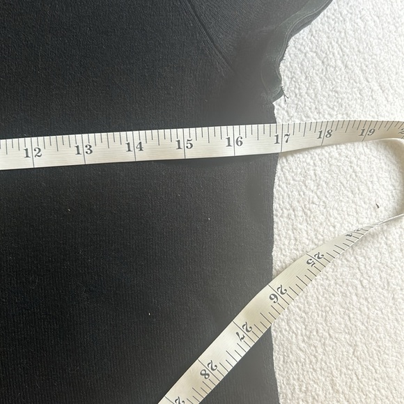 Knitted black top,55%silk20%cotton 25 nylon, velvet deco at arm and neck size S - Picture 3 of 6